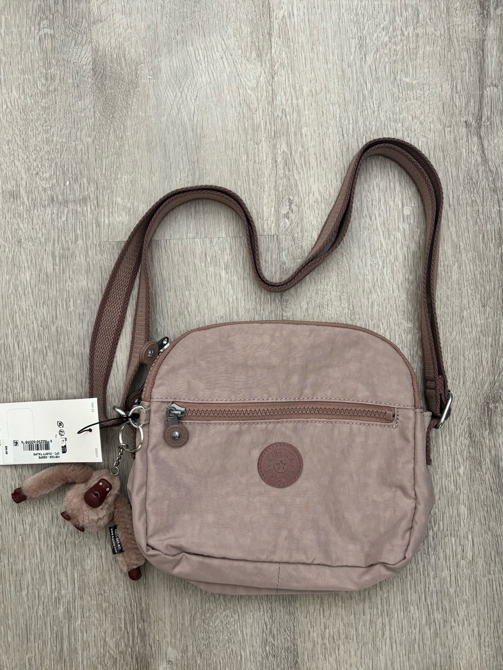 Kipling Keefe Crossbody Bag in Dusty Taupe